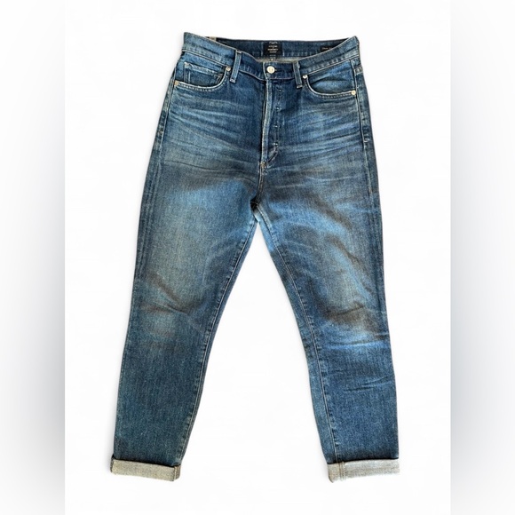Citizens Of Humanity Denim - Citizens Of Humanity Olivia High Rise Slim Ankle Jeans Button Fly 27